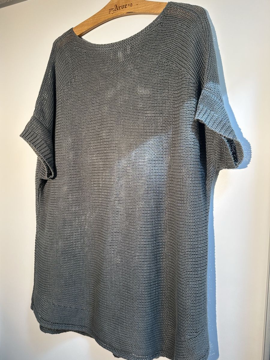 Peter Hahn T-shirt: Peter Hahn Damen-Leinenshirt Grau/Oliv Gr. 48 – Usato da Therwil venduto da jonasiw 4